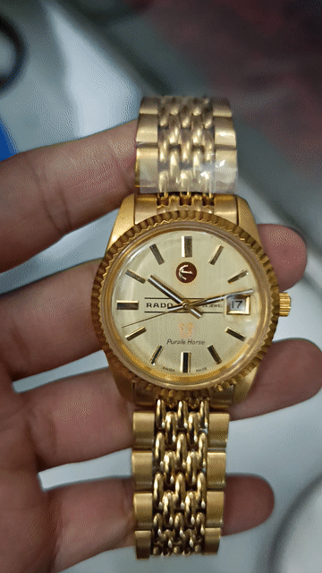 Rado Purple Horse Vàng Unisex. Mua bán Đồng hồ tại Quận 1 Tp Hồ Chí Minh được đăng bởi Đồ Seconhand Vintage hình 1