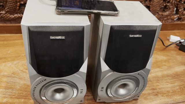 Bộ loa vi tính Sounmax 2.0 cũ nhưng còn nghe tốt. Mua bán Tivi, Âm thanh tại Quận 12 Tp Hồ Chí Minh được đăng bởi Nguyễn Văn Hòa hình 1