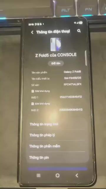 Samsung Galaxy Z Fold5 Xanh 512GB. Mua bán Điện thoại tại Quận 8 Tp Hồ Chí Minh được đăng bởi NVH hình 1