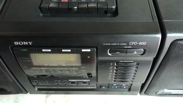 Đài cassette CD Sony CFD-600 Đen. Mua bán Tivi, Âm thanh tại Thành phố Thủ Đức Tp Hồ Chí Minh được đăng bởi Xuân Bằng hình 1