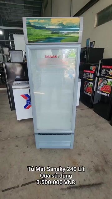 Tủ mát Sanaky 240 lít Trắng đã dùng. Mua bán Tủ lạnh tại Thành phố Sóc Trăng Sóc Trăng được đăng bởi Điện Lạnh Hoàng Khải hình 1