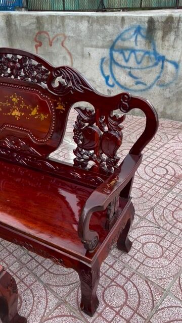 Thanh lý bộ salon gỗ 6 món