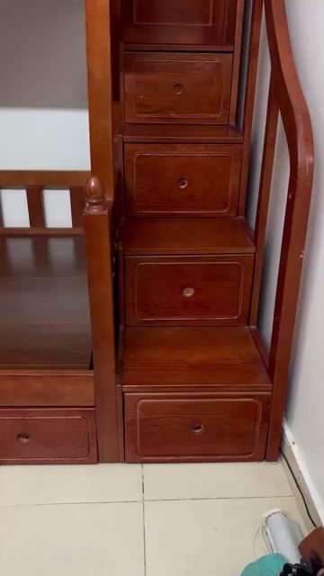 Giường tầng Gỗ Sồi Nga 1m2x2m Nâu. Mua bán Giường, chăn ga gối nệm tại Quận Hà Đông Hà Nội được đăng bởi thu hien nguyen hình 1