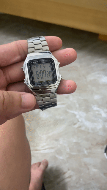 Đồng hồ Casio kim loại Bạc. Mua bán Đồng hồ tại Huyện Quốc Oai Hà Nội được đăng bởi duc anh hình 1