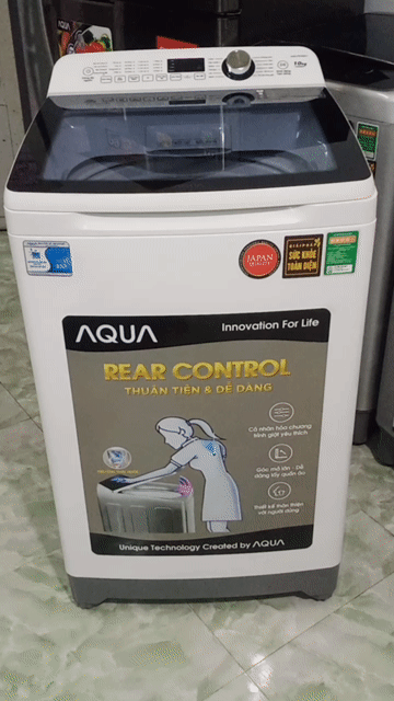 Máy giặt AQUA 10kg zin đẹp bao lắp đặt TPHCM. Mua bán Máy giặt tại Quận 10 Tp Hồ Chí Minh được đăng bởi LÊ DƯƠNG 87 hình 1