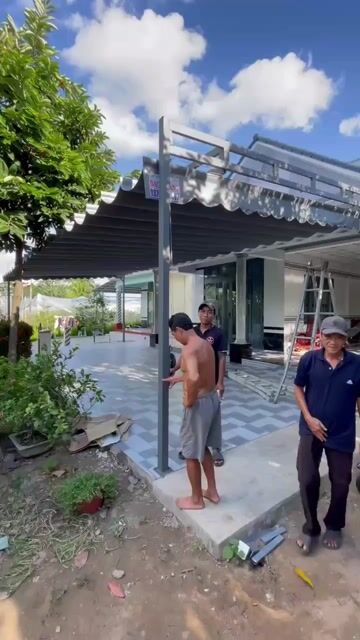 Dịch vụ thi công lắp đặt mái xếp Cần Thơ. Dịch vụ nhà cửa khác tại Quận Ninh Kiều Cần Thơ được đăng bởi Mái Hiên Bạch Đằng hình 1