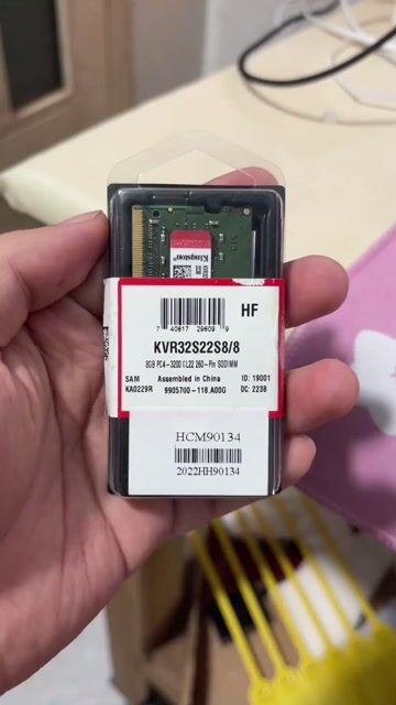 RAM Kingston KVR32S22S8/8 8GB (laptop). Mua bán Linh kiện (RAM, Card...) tại Huyện Hòa Thành Tây Ninh được đăng bởi Đức Anh hình 1