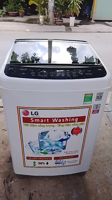 Máy giặt LG Inverter 9.5kg, Zin đẹp, giặt vắt êm. Mua bán Máy giặt tại Quận Bình Tân Tp Hồ Chí Minh được đăng bởi Trần Thanh Ly hình 1