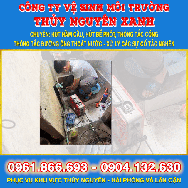 Hút bể phốt Thủy Nguyên. Dịch vụ tại Huyện Thuỷ Nguyên Hải Phòng được đăng bởi Huy Phạm hình 1