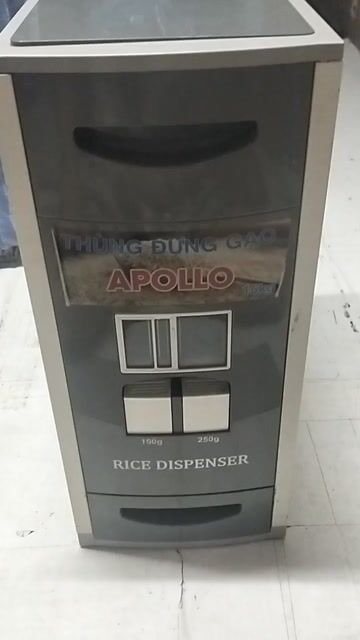 Thùng đựng gạo Apollo 16kg Xám. Mua bán Dụng cụ nhà bếp tại Quận Tân Phú Tp Hồ Chí Minh được đăng bởi Candy hình 1