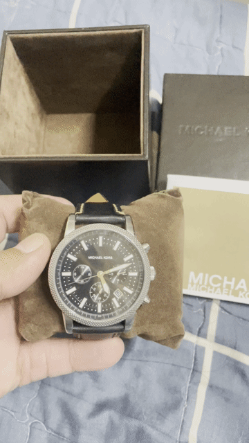 Đồng hồ Michael Kors Nam Dây da Đen. Mua bán Đồng hồ tại Thành phố Thủ Đức Tp Hồ Chí Minh được đăng bởi si 2 hand hình 1