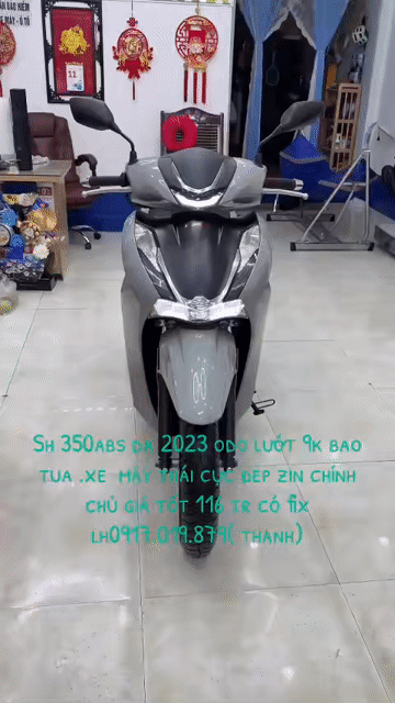 Honda SH 350i 2023 Xám xi măng Thái Lan. Mua bán Xe máy tại Thành phố Vũng Tàu Bà Rịa - Vũng Tàu được đăng bởi XE MÁY BẢO THANH  TPVŨNG TÀU hình 1