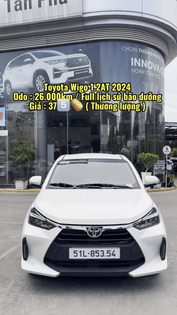 Toyota Wigo 1.2AT 2024 Trắng Tự động. Mua bán Ô tô tại Quận Tân Phú Tp Hồ Chí Minh được đăng bởi Lê Tấn Dũ hình 1