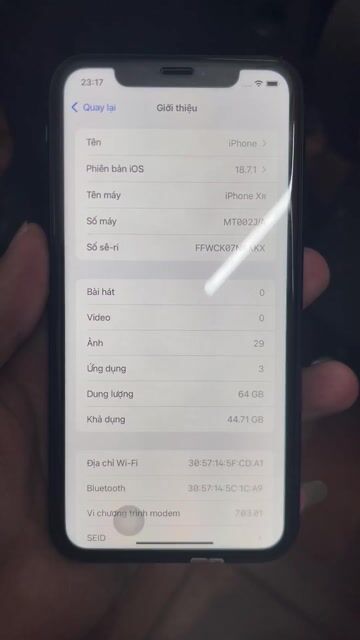 Apple iPhone XR 64GB Đen. Mua bán Điện thoại tại Quận Hà Đông Hà Nội được đăng bởi  Trần Minh hình 1