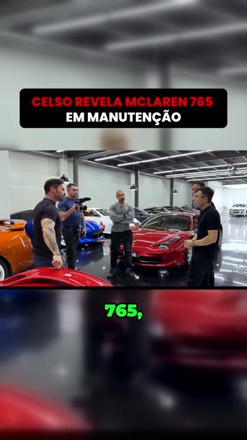 CELSO REVELA MCLAREN 765 EM MANUTENÇÃO