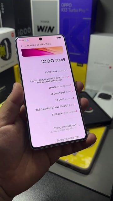 iQOO Neo9 12/256GB Xanh game ngon. Mua bán Điện thoại tại Thành phố Nam Định Nam Định được đăng bởi Trí Dũng Store hình 1