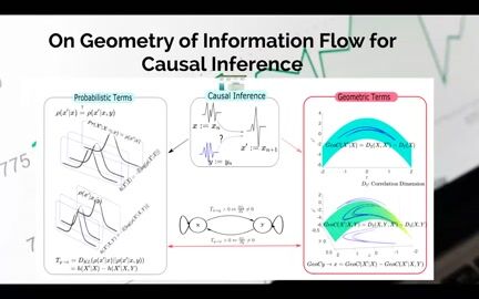 On Geometry of Information Flow for Causal Inference
