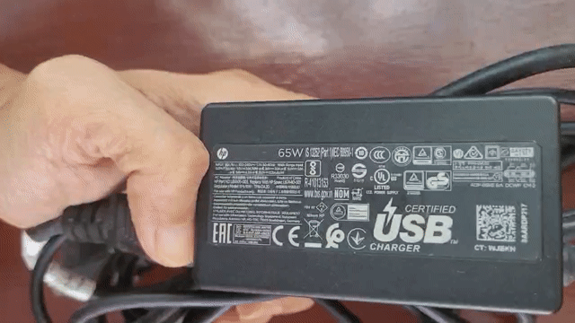 Sạc Laptop HP-65w, type-C, zin theo máy. Mua bán Phụ kiện (Màn hình, Chuột...) tại Quận Gò Vấp Tp Hồ Chí Minh được đăng bởi Nguyễn Tài hình 1