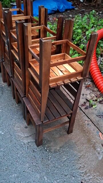 Thanh lý 20 bộ bàn ghế gỗ Tràm tự nhiên đẹp rẻ