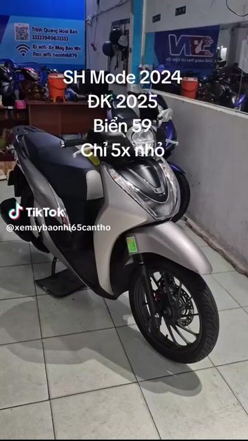 Honda SH Mode ABS 2024 Xám đen. Mua bán Xe máy tại Quận Bình Thuỷ Cần Thơ được đăng bởi Xe Máy Bảo Nhi hình 1