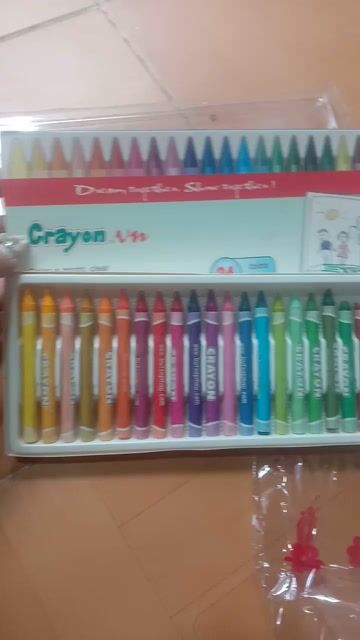 Bút màu sáp 24 màu. Mua bán Sở thích khác tại Thành phố Rạch Giá Kiên Giang được đăng bởi lâm Thị ánh nga  hình 1