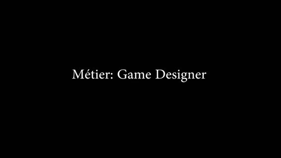 Métier : Game designer
