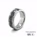 8mm Tungsten and Black Zirconia Spinner Ring 360 Video two