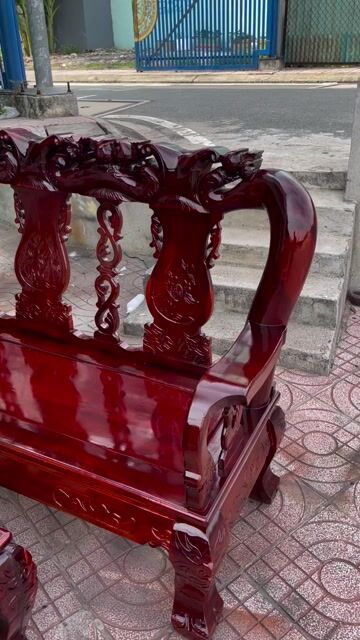 Thanh lý Bộ Salon Gỗ Tay 12
