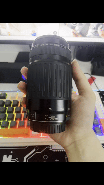 Ống kính Canon 75-300mm Đen. Mua bán Máy ảnh, Máy quay tại Quận Nam Từ Liêm Hà Nội được đăng bởi Nguyễn Xuân Linh hình 1