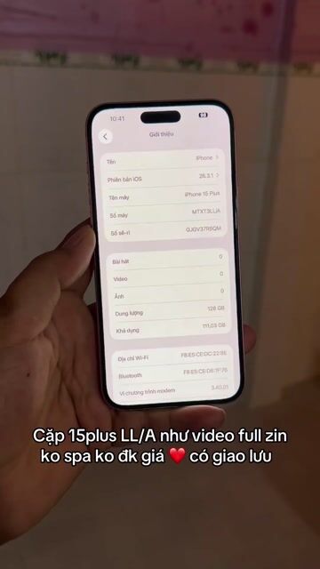 Apple iPhone 15 Plus 128GB Hồng pin 95 và 87 zin. Mua bán Điện thoại tại Thành phố Mỹ Tho Tiền Giang được đăng bởi LH Max Dilys hình 1