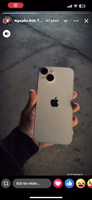 iPhone 14 màu trắng. Mua bán Điện thoại tại Quận Liên Chiểu Đà Nẵng được đăng bởi Kỳ Duyên Nguyễn hình 1