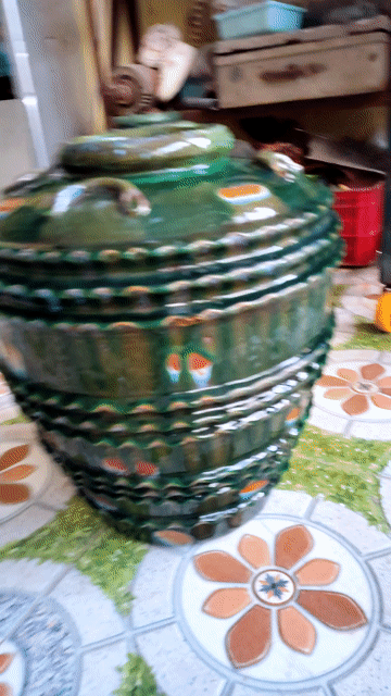 Chậu cổ Gốm sứ Bình Dương Xanh 50kg. Mua bán Đồ sưu tầm, đồ cổ tại Huyện Thuỷ Nguyên Hải Phòng được đăng bởi Giang  hình 1