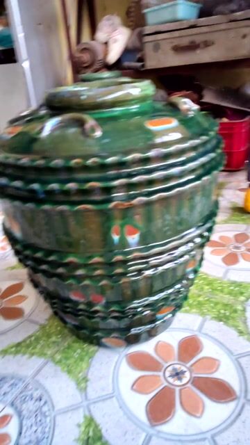 Chậu cổ Gốm sứ Bình Dương Xanh 50kg. Mua bán Đồ sưu tầm, đồ cổ tại Huyện Thuỷ Nguyên Hải Phòng được đăng bởi Giang  hình 1