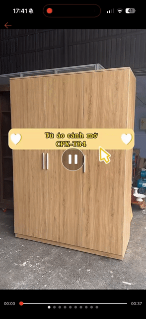 Tủ quần áo gỗ công nghiệp 3 cánh. Mua bán Tủ, kệ gia đình tại Quận Tân Bình Tp Hồ Chí Minh được đăng bởi Hồng Nhung hình 1
