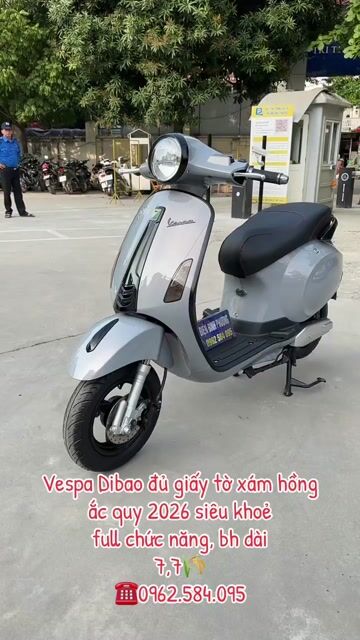 Xe máy điện Dibao Vespa Xám hồng đủ giấy. Mua bán Xe máy tại Quận Bắc Từ Liêm Hà Nội được đăng bởi Xe điện Bình Phương hình 1