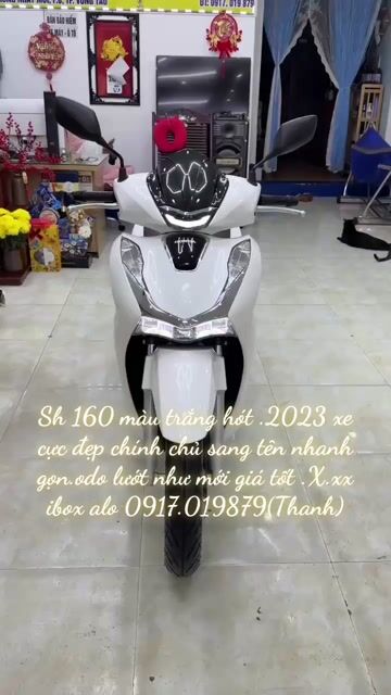 Honda SH 160i ABS 2023 Trắng. Mua bán Xe máy tại Thành phố Vũng Tàu Bà Rịa - Vũng Tàu được đăng bởi XE MÁY BẢO THANH  TPVŨNG TÀU hình 1