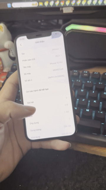 Apple iPhone 12 Pro 256GB Xanh 97%. Mua bán Điện thoại tại Thành phố Buôn Ma Thuột Đắk Lắk được đăng bởi Quảng Phạm Mua Iphone Lock HCM hình 1