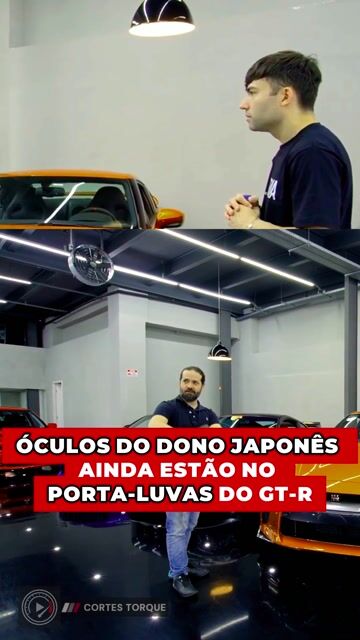 Os óculos do dono japonês que ficaram esquecidos no GT-R