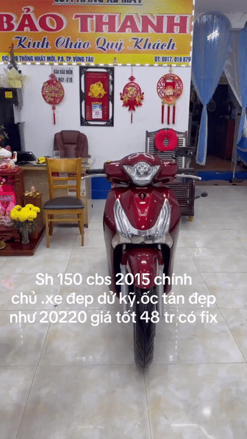 Honda SH 150 CBS 2015 Đỏ. Mua bán Xe máy tại Thành phố Vũng Tàu Bà Rịa - Vũng Tàu được đăng bởi XE MÁY BẢO THANH  TPVŨNG TÀU hình 1