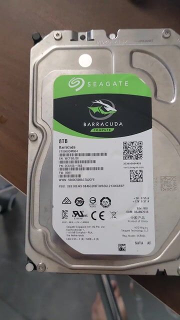 Ổ cứng HDD Seagate Barracuda Compute 8TB. Mua bán Linh kiện (RAM, Card...) tại Quận 7 Tp Hồ Chí Minh được đăng bởi Tai Tran hình 1