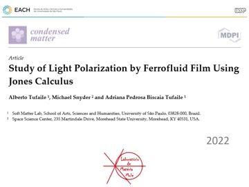 Light Polarization by Ferrofluid Film Using Jones Calculus