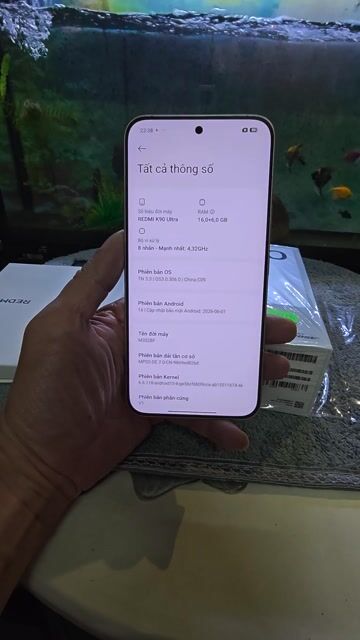 Redmi K90 Ultra 16/256 new- rom quốc tế. Mua bán Điện thoại tại Quận Hoàng Mai Hà Nội được đăng bởi LongHung Mobile hình 1