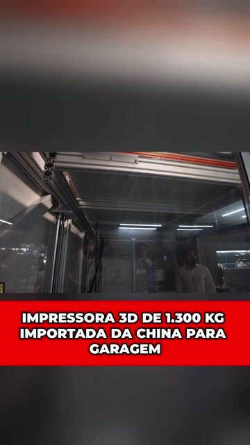 IMPRESSORA 3D DE 1.300 KG IMPORTADA DA CHINA PARA GARAGEM #acf #tcar #etnrlz