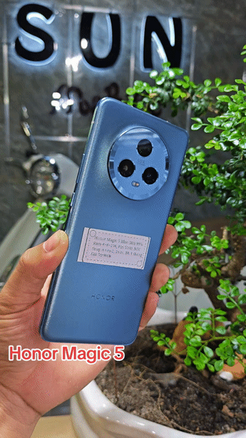 Honor Magic 5 Blue 8+256 Snap8Gen2 Pin96% NFC 2sim. Mua bán Điện thoại tại Huyện Trảng Bàng Tây Ninh được đăng bởi Sun Mobile Shop Điện Thoại Trảng Bàng Tây Ninh 01 hình 1