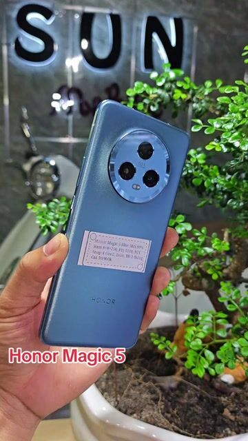 Honor Magic 5 Blue 8+256 Snap8Gen2 Pin96% NFC 2sim. Mua bán Điện thoại tại Huyện Trảng Bàng Tây Ninh được đăng bởi Sun Mobile Shop Điện Thoại Trảng Bàng Tây Ninh 01 hình 1