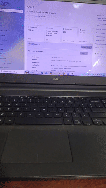 Dell Laptop i5 15 inch 12GB/500GB Đen. Mua bán Laptop tại Huyện Bình Chánh Tp Hồ Chí Minh được đăng bởi Phương Thảo  hình 1