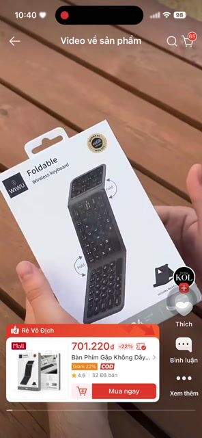 Bàn phím không dây WIWU FMK-05 Đen. Mua bán Phụ kiện (Màn hình, Chuột...) tại Quận Cẩm Lệ Đà Nẵng được đăng bởi Diện Ngô hình 1