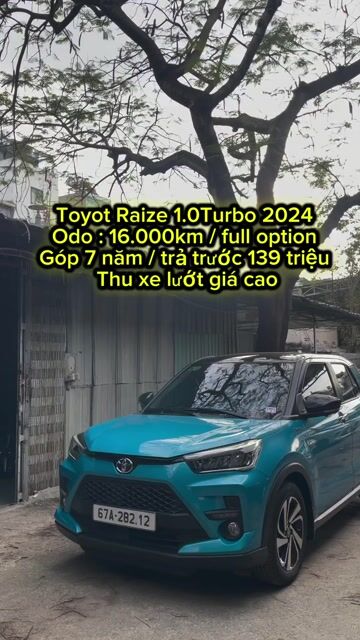 Toyota Raize 2024 1.0Turbo 17000 km. Mua bán Ô tô tại Quận Tân Phú Tp Hồ Chí Minh được đăng bởi Lê Tấn Dũ hình 1