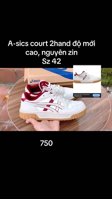 Giày thể thao Asics Court MZ 2.0. Mua bán Giày dép tại Huyện Phúc Thọ Hà Nội được đăng bởi Bon Shoes hình 1