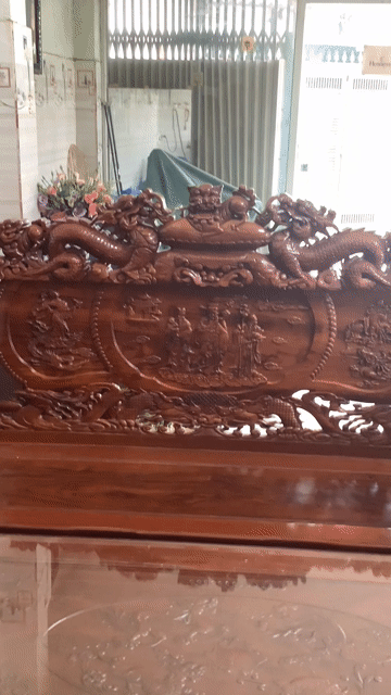 Bộ bàn ghế Gỗ 6 món to khủng gỗ xịn nặng lắm. Mua bán Bàn ghế tại Thành phố Thủ Đức Tp Hồ Chí Minh được đăng bởi daidung hình 1